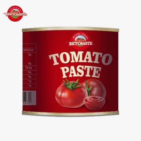210 กรัม หมักมะเขือเทศกระป๋อง ผลิตโดยสอดคล้องกับมาตรฐานการผลิต ISO HACCP BRC และ FDA