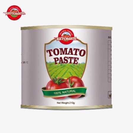 210 กรัม พาสต์มะเขือเทศ สอดคล้องกับมาตรฐานคุณภาพสากล รวมถึงกฎ ISO HACCP BRC และ FDA