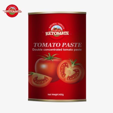 400 กรัมพีสต์มะเขือเทศตรงกับมาตรฐานการผลิตของ ISO, HACCP BRC และแนวทาง FDA