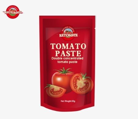 กระเป๋าสตาร์ทอัพ 50 กรัมของพาสต้าทอมาต้า ตอบสนองกับมาตรฐาน ISO HACCP และ BRC รับประกันความสอดคล้องกับราคาโรงงาน
