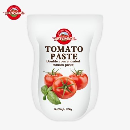 1100 กรัม ซัชต์พาสต้าทอมาต้าตรงกับมาตรฐาน ISO HACCP และ BRC สําหรับการปฏิบัติตามราคาโรงงาน