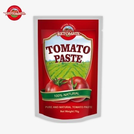 Redtomato Brand 70g Premium Double Concentrated Tomato Paste Bag - รสชาติรวย ดีไซน์ที่สะดวกสบาย
