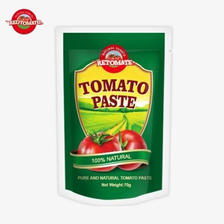 Redtomato Brand 70g Premium Double Concentrated Tomato Paste Bag - รสชาติรวย ดีไซน์ที่สะดวกสบาย