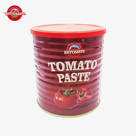 Retomate แบรนด์ของตนเอง 800 กรัม หมักทอดกระป๋อง Brix28-30% ให้บริการแบรนด์และการออกแบบบรรจุ