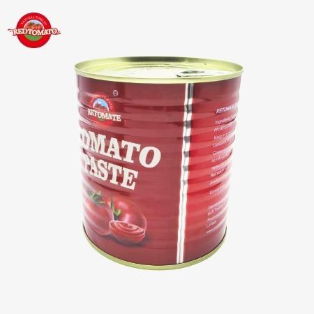 Retomate แบรนด์ของตนเอง 800 กรัม หมักทอดกระป๋อง Brix28-30% ให้บริการแบรนด์และการออกแบบบรรจุ