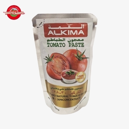 ALKIMA ซอง 70 กรัม ซองตั้ง มะเขือเทศเข้มข้น 28–30% บริกซ์: ตรา Retomate หรือ OEM ที่ปรับแต่งได้