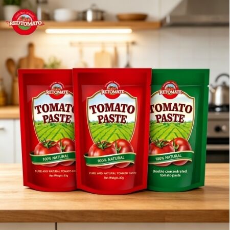 80g Double Concentrated Tomato Paste In Stand Up Pouch Various Purity 30 To 100 Available