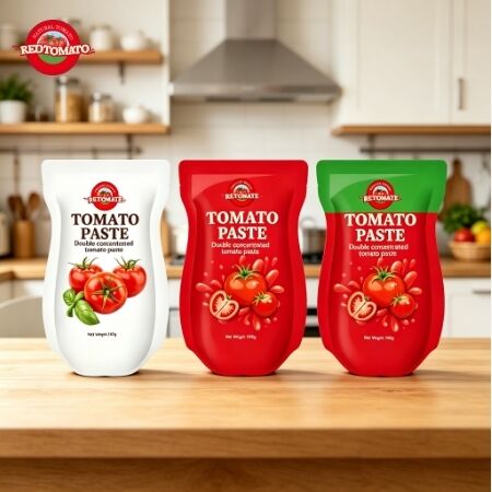140g Stand-Up Sachet Tomato Paste with Sweet and Sour Flavor and 22 to 30 Purity