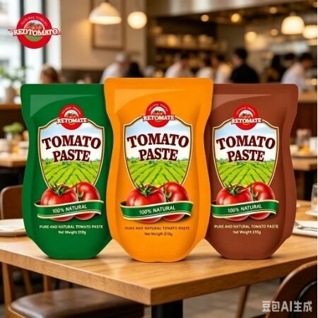 210 กรัม สต็อตอัพ ซัชต์พาสต้าทอมาโต้ ISO HACCP BRC FDA รับรองคุณภาพพรีเมี่ยมจากซินเจียง