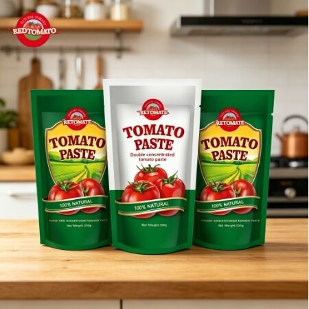 210 กรัม พาสต้าทอมาต้าซัชต์แบบยืนพร้อมความเข้มข้นสามเท่าและ ISO HACCP BRC FDA Certification