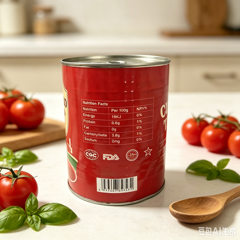 3000g Canned Diced Tomatoes with Green Chili Seasoned for Pizza Pasta Sauce and 24-Month Shelf Life
