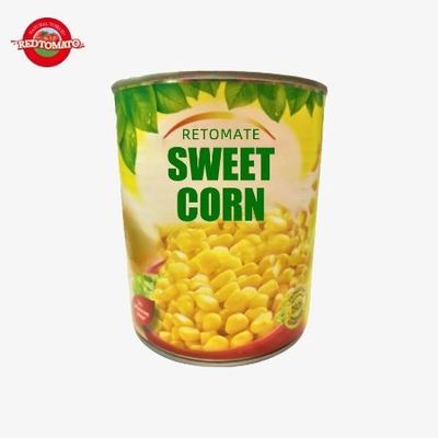 850 กรัม ผักผสมกระป๋อง ข้าวโพดหวานกระป๋องเหลืองแตก OEM