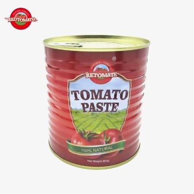 Retomate แบรนด์ของตนเอง 800 กรัม หมักทอดกระป๋อง Brix28-30% ให้บริการแบรนด์และการออกแบบบรรจุ