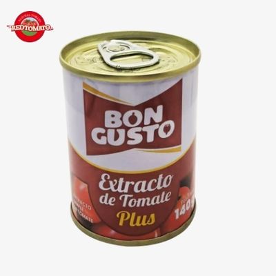 แบรนด์ BONCUSTO ขนาด 140 กรัม ซอสมะเขือเทศกระป๋อง Brix22-24% จัดหาแบรนด์และการออกแบบบรรจุภัณฑ์