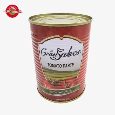 Gransadon 400g วางมะเขือเทศกระป๋อง (Brix 24%-26%) – รองรับ OEM ด้วยการออกแบบบรรจุภัณฑ์แบบกำหนดเอง