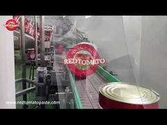 ผลิตซอสมะเขือเทศเข้มข้นยี่ห้อ Retomate ขนาด 4500 กรัม, Brix 28-30% ในการผลิต